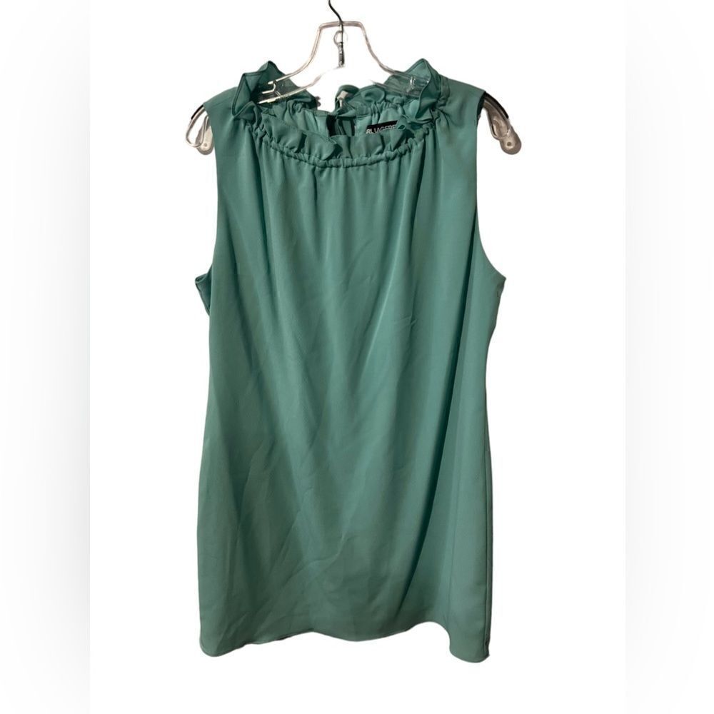 Karl Lagerfeld Ruffle Shift Dress 12 mint green blue